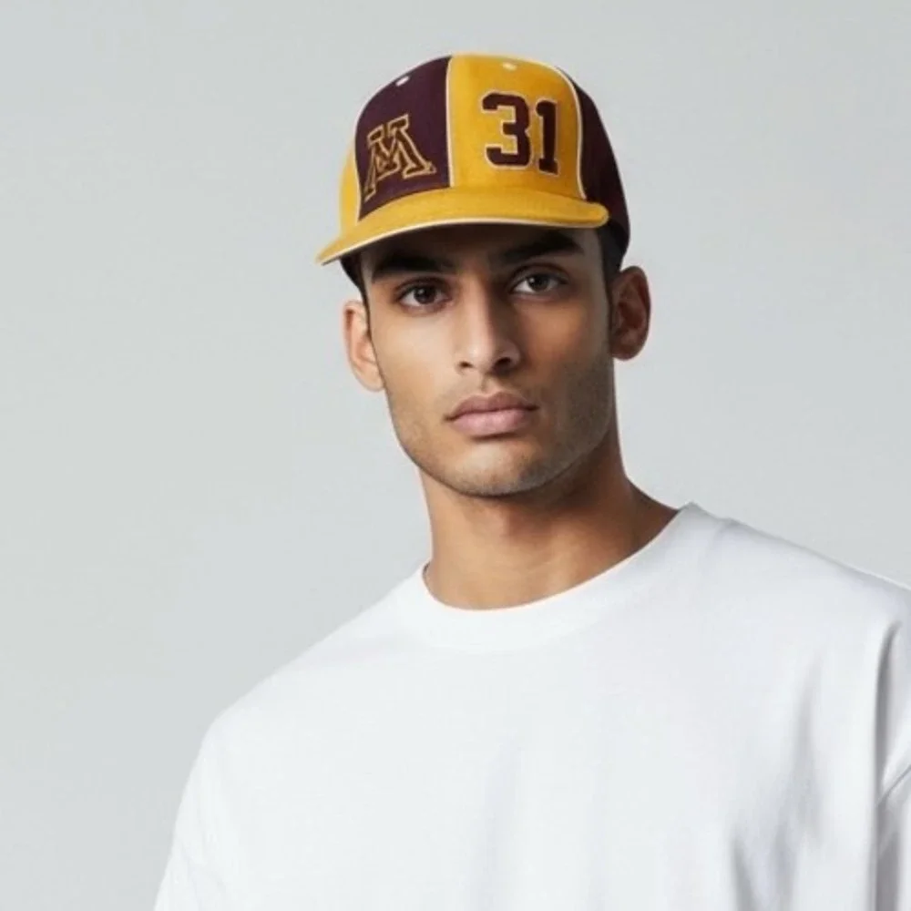Vintage Minnesota Gophers Fitted Adidas‎ Hat #31 True School Authentics 7 1/2